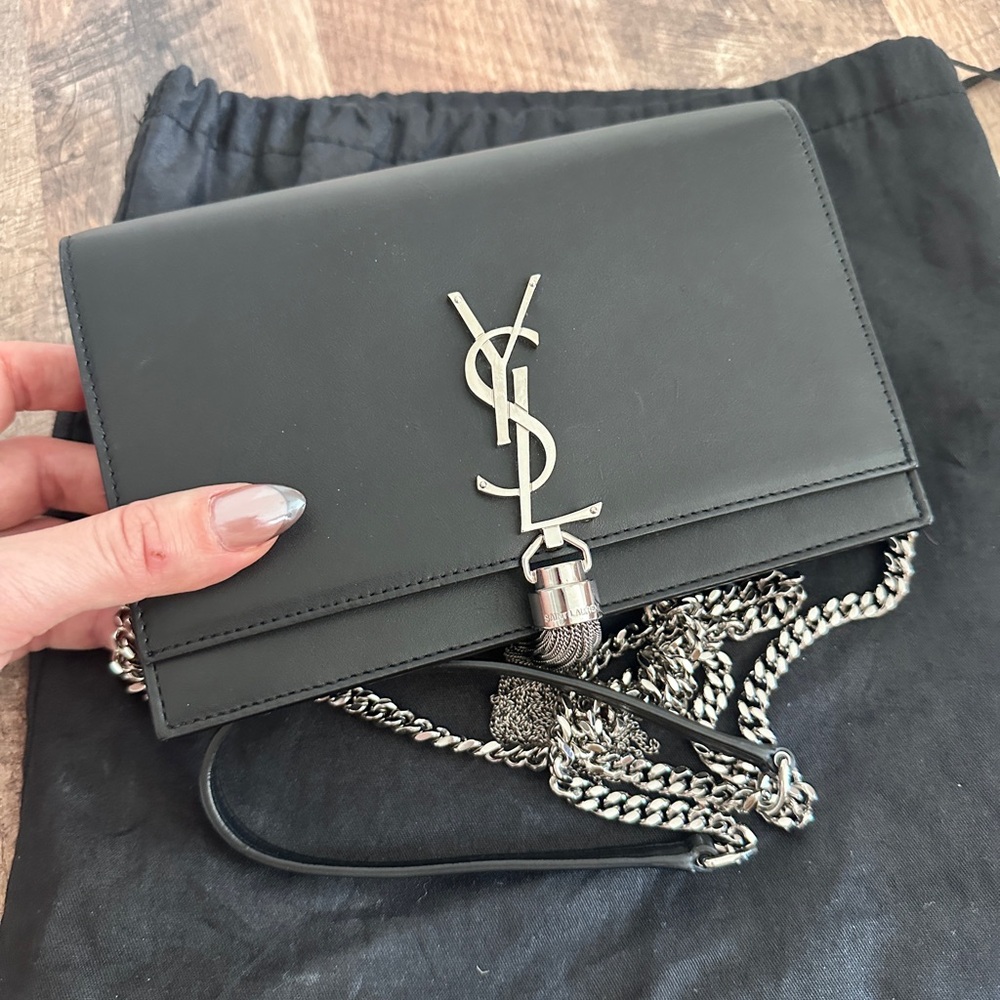 Saint Laurent Black mini Kate bag